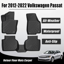 Tpe 3d Floor Mats Liners Set 3pcs For 2012-2022 Volkswagen Passat All Weather