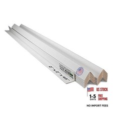 2  x 2  x 48  Cardboard Edge Protector  - Corner 48" Length White Pack of 20