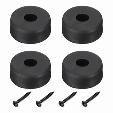 Rubber Speaker Isolation Feet,1.46" Black Anti-Vibration Base Pad, Pack of 4