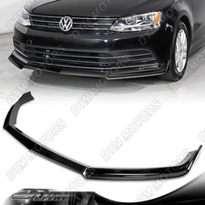 For 15-18 Volkswagen Vw Jetta Painted Black Front Bumper Lip Splitter Spoiler