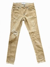 Hudson Jeans Zack Skinny Jeans Stained Rust Paint Splatter Distressed 29 NWOT