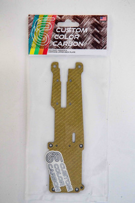 Yellow Gold Custom Color Carbon Fiber Upper Chassis   For Kyosho Optima Mid
