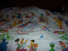 VINTAGE J C PENNEY SESAME STREET AT THE FAIR FULL BEDSPREAD RARE — photo 4