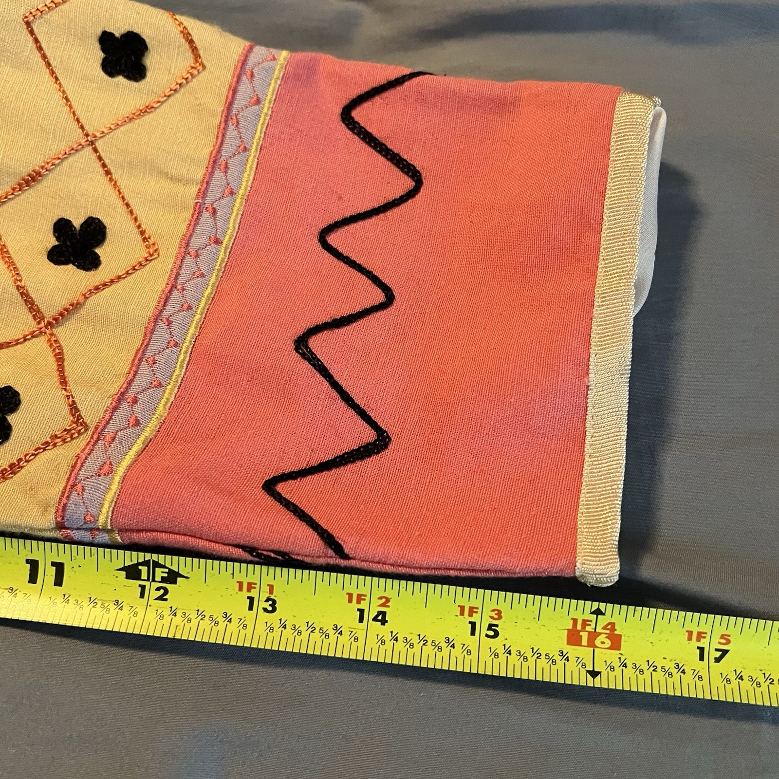 Indigo Moon Patchwork Jacket Size S Button Up Emb… - image 12