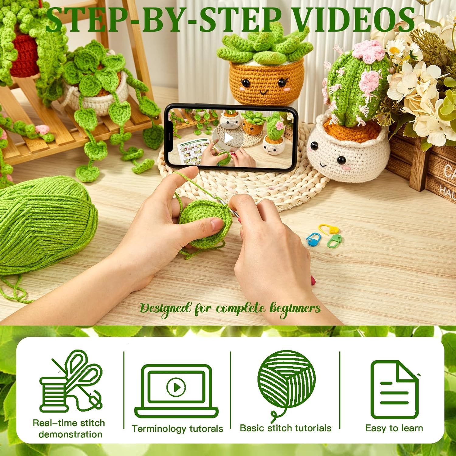 MAGIMUSE Crochet Kit for Beginners, Crochet Starter Kits, Amigurumi Craft Knitti