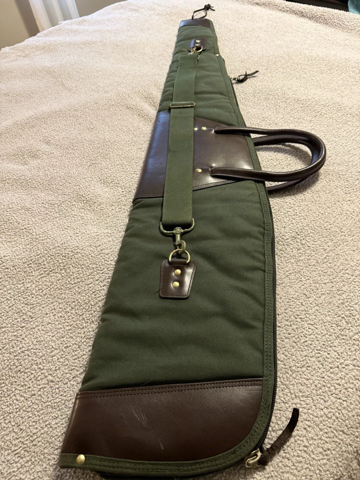 Estuche para pistola de lona verde BOYT estuche para pistola acolchado club de caza norteamericano Foto 2 de 4