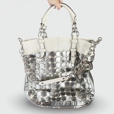 Rare Bonnie Metallic Chain Coach Bag
