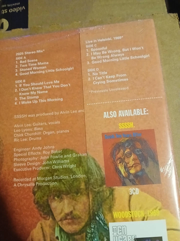 Ten Years After - Ssssh 2025 Deluxe Edition 2LP( BLACK Vinyl / 2LP)SEALED - Image 4 of 4