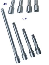 Steckschlüssel Verlängerung 1/4 CRV Adapter Verlängerung Set 4-tlg 50-75-100-150