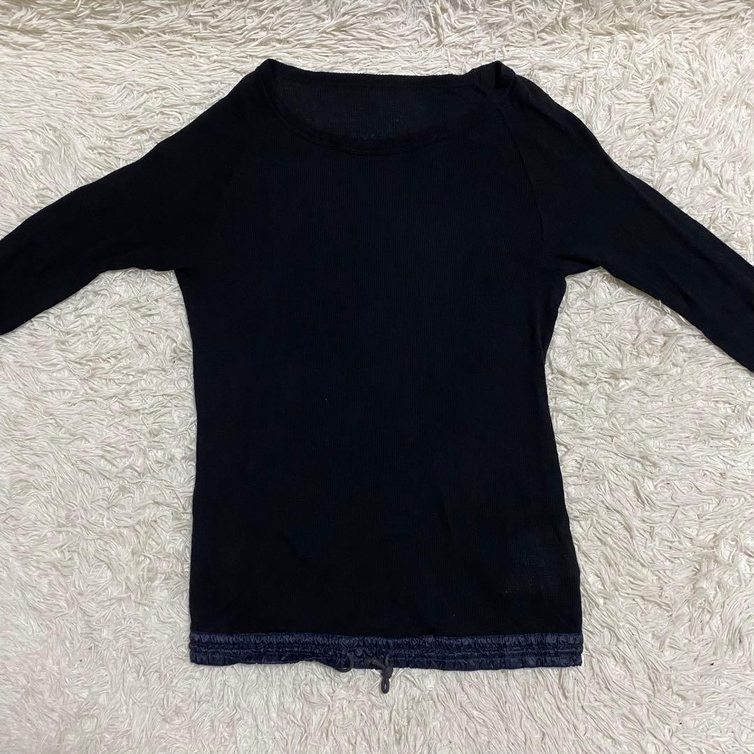 sacai different material Docking Long Sleeve cut … - image 1