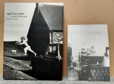 LINDA McCARTNEY LIGHT FROM WITHIN HARDBACK BOOK + PRIVATE VIEW EXHIBITION INVITE