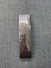 VTG Signed DELSOL France Silver Tone Engraved Clover Design Hair Barrette Clover