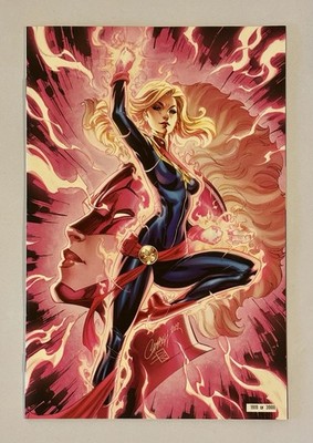 Captain Marvel #7 SDCC J Scott Campbell Glow In Dark 1918/3000 Marvel Comic