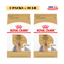 2 Packs, Royal Canin Adult Dry Dog Food - Yorkshire Terrier Breed Health 10 Lb