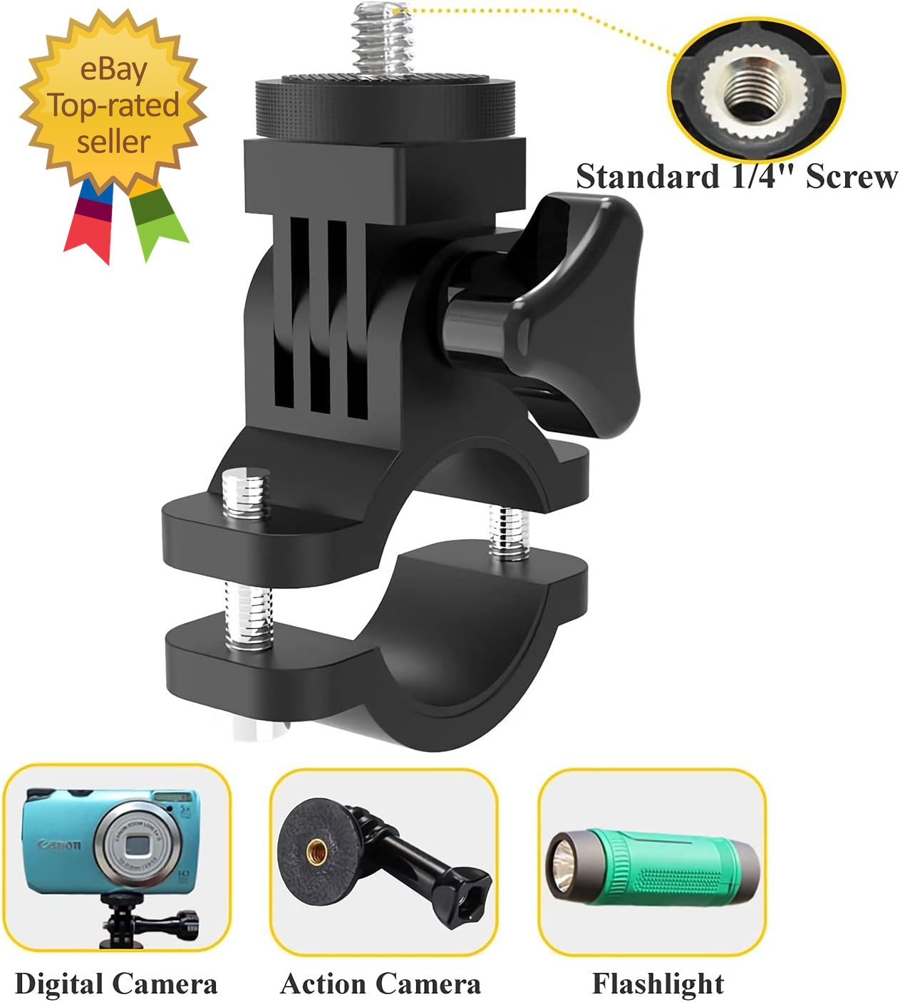 Universal Scope Phone Mount Holder Camera Gun Mount Adapter, Adjustable Bike Pho