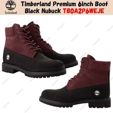 Timberland Premium 6inch Boot Black Nubuck TB0A2P6WEJE Men's Size