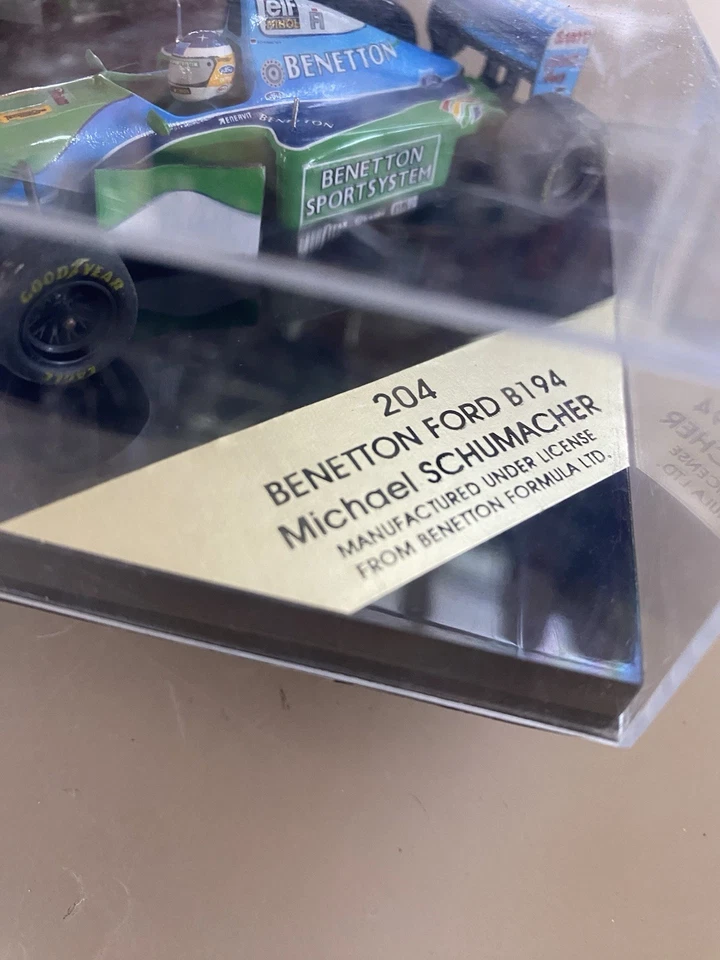 Onyx 5014Benetton Ford B193B MICHEAL SCHUMACHER AUTO DI PROVA 1994 con scatola - Immagine 2 di 4