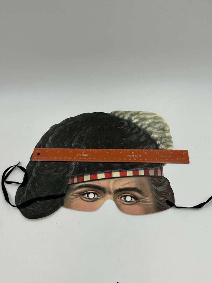 Paper Masters Mamelok V&A Victorian Paper Masks Set of 5 Printed England w/Ties - Image 4 of 4