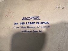 vintage drafting/templates used in technical drawing, Rapidesign 445