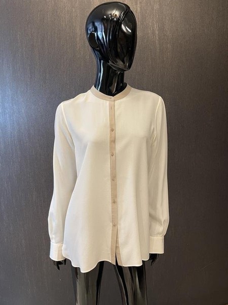 Women Loro Piana Shirt White Silk S