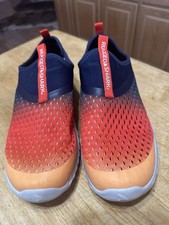 Rugged Shark Men  s Size 8 Shoes, Orange And Navy Water Aqua Flow Technology New