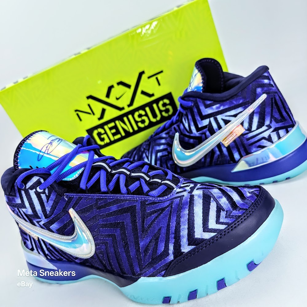 Nike Lebron US 11.5 Men's Purple Glacier White Monopoly NXXT Gen