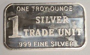 1 oz .999 Silver Vintage Bar ~ 1 Silver Trade Unit