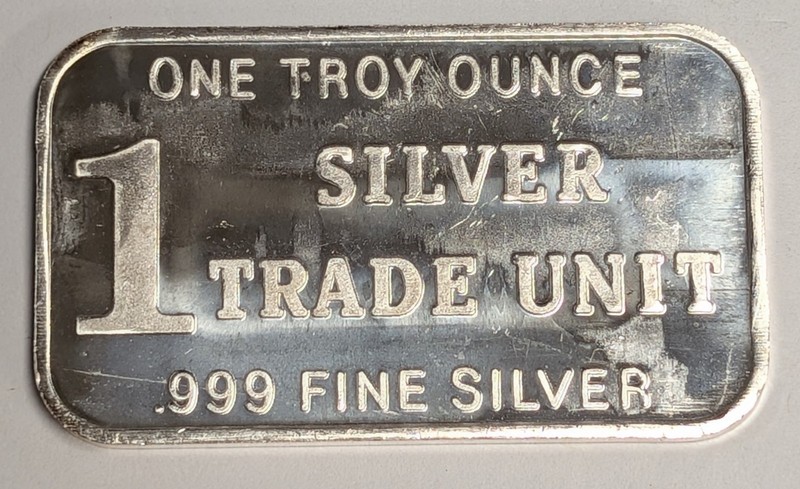 1 oz .999 Silver Vintage Bar ~ 1 Silver Trade Unit