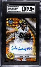2024 Bowman U Best Orange Refractor Luke Lachey #BOA-LL Auto /25 SGC 9.5 Auto 10