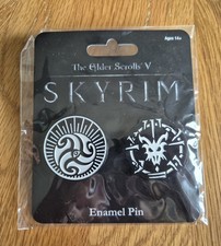 Elder Scrolls V Skyrim Enamel Pin Set Loot Crate Exclusive