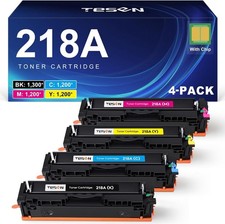 4PK W2180A Toner Fits HP 218A LaserJet Pro 3201dw MFP 3301 3301fdw WITH CHIP