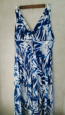 Convington Bleu and White Long Dress Women's  Made In China