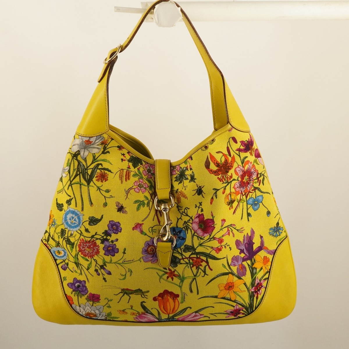 Yellow Gucci Jackie Hobo Bag in 