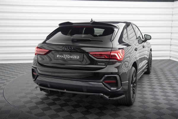 Mittlerer Diffusor Heck Ansatz DTM Look FüR Audi Q3 Sportback F3 Heck Schwarz-image
