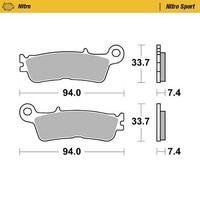 Motomaster BremsbeläGe Vorne Links Nitro Sport Sinter 1 Stk. Fantic XE 300 2T