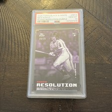 2025 Topps Black & White Nick Kurtz Purple /25 RC Resolution RR14 PSA 10! POP 1