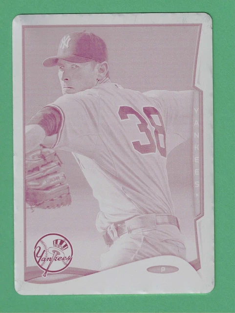 2014 Topps Update Brandon McCarthy Magenta Druckplatte 1/1 #US-59 Yankees