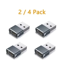 Type-C Female to USB-A Male Converter Adapter For iPhone 15 16  Pro Max Samsung