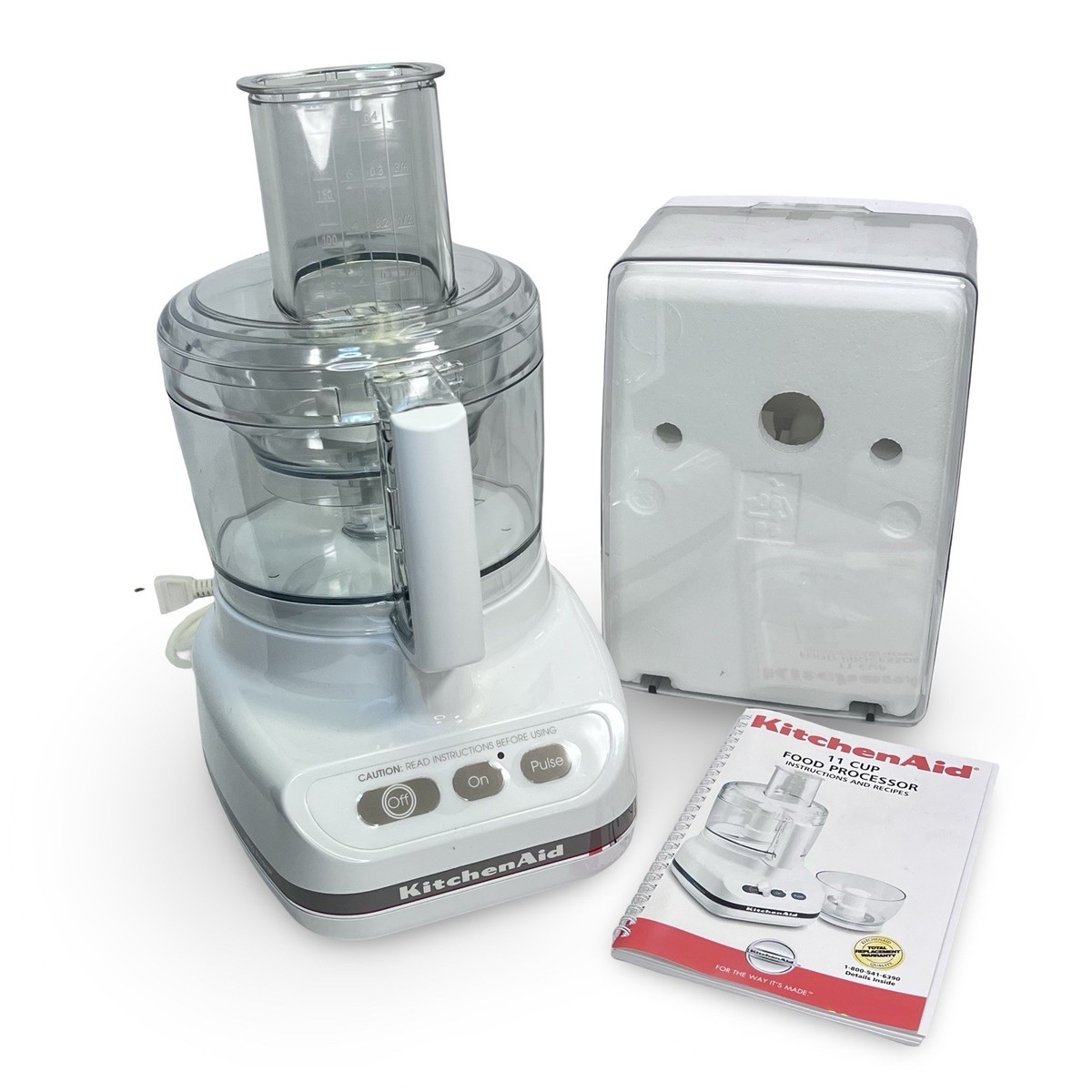 Kitchen Aid Food Processor 11 Cup Model KFP600 WHITE REFURBISHED
