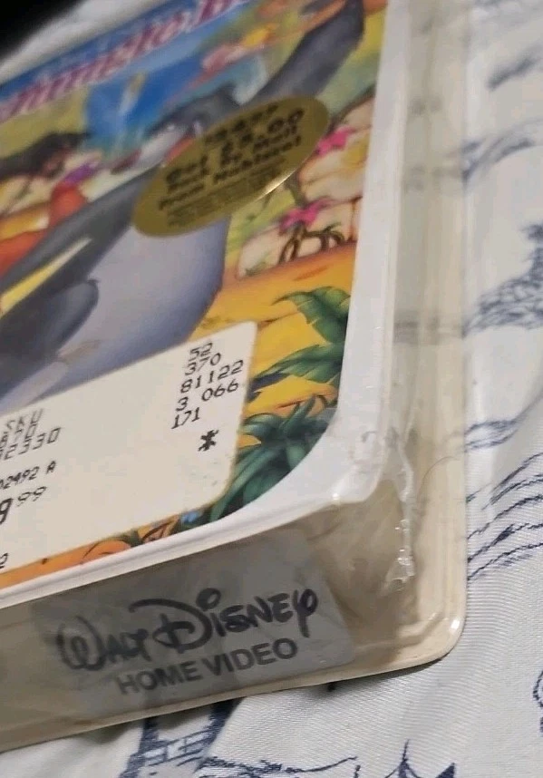 Walt Disney Classic Black Diamond VHS The Jungle Book New Factory Sealed 1991 Foto 4 de 4
