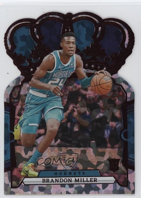 2023-24 Panini Crown Royale Red Crystal 5/49 Brandon Miller #94 Rookie RC 14cm