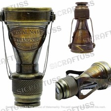 Ancien télescope binoculaire monoculaire en laiton militaire Royal Navy 1915 ...