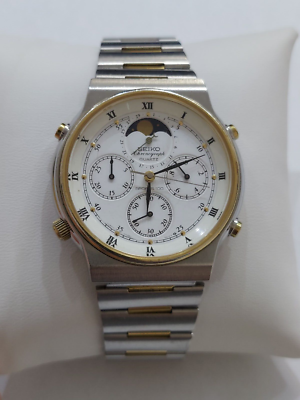 SEIKO CHRONOGRAPH MOOM PHASE VINTAGE WATCH 7A48-7009 | eBay