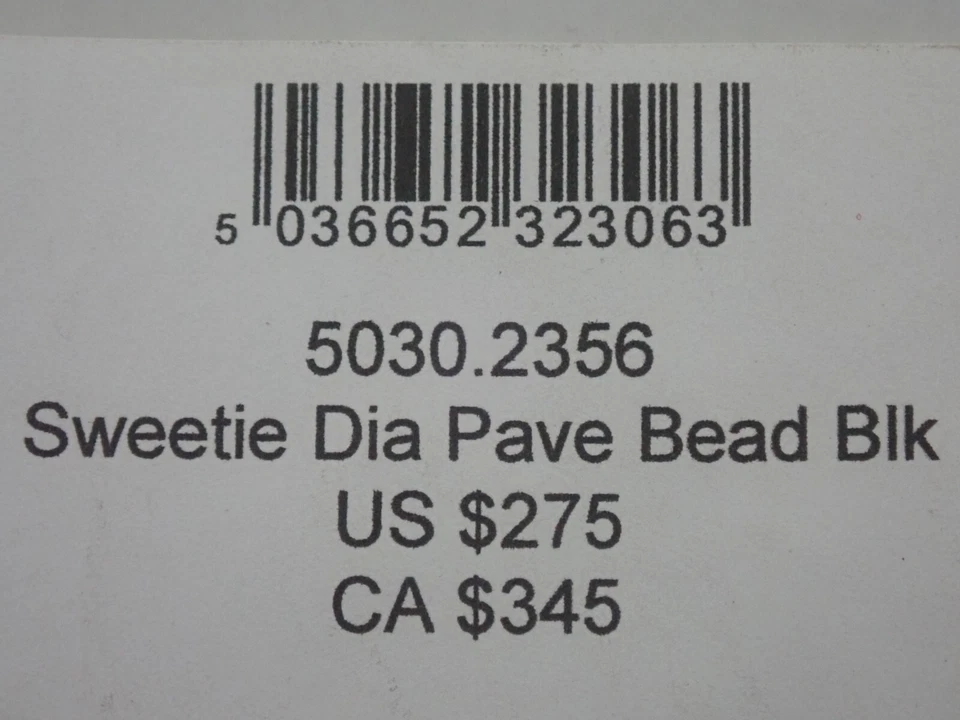 LINKS OF LONDON STERLING SILVER SWEETIE BRACELET ROUND BEAD w/ BLACK DIAMONDS - Image 2 of 4