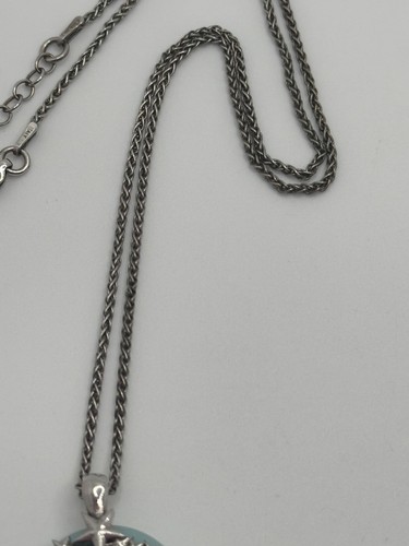 Marahlago Sterling Silver Larimar Star Design Pendant Necklace - Picture 5 of 12