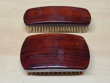 Lot Of 2 Vintage Mohawk Wooden Brushes With Pure Bristle