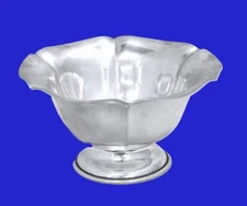 Antique Dominick and Haff SALEM 5¼ Inch Sterling Fluted Bowl - Arts & Crafts Era