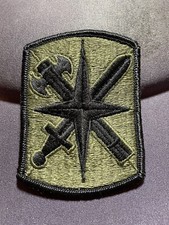 14th Military Police MP Brigade OD Green/Black BDU 3" x 2  Patch Merrowed Edge