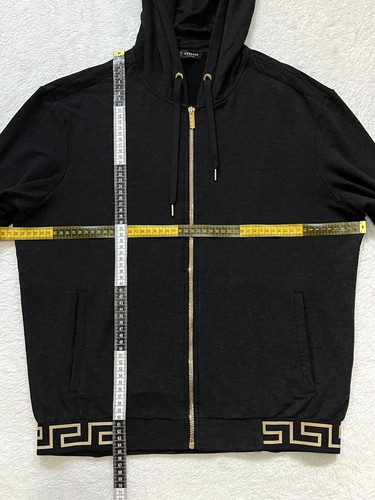 Genuine Authentic Grey Versace Icon Greco Hoodie Size (4) Medium - Picture 4 of 4