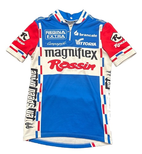 Maillot de cyclisme vintage Tommaso violet motif abstrait